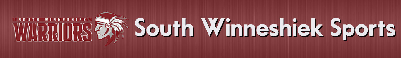 Banner with SouthWinn logo, text: "South Winneshiek Sports"